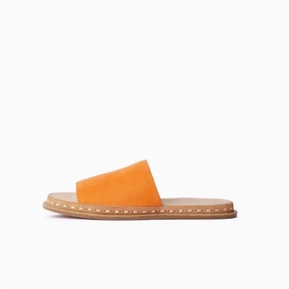 New! RAG & BONE Cairo Suede Flat Slide Sandals - Picture 3 of 10